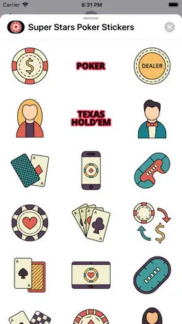 Game screenshot Super Stars Poker Stickers apk