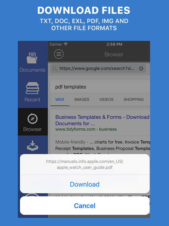Screenshot #4 pour Documents Reader+files browser