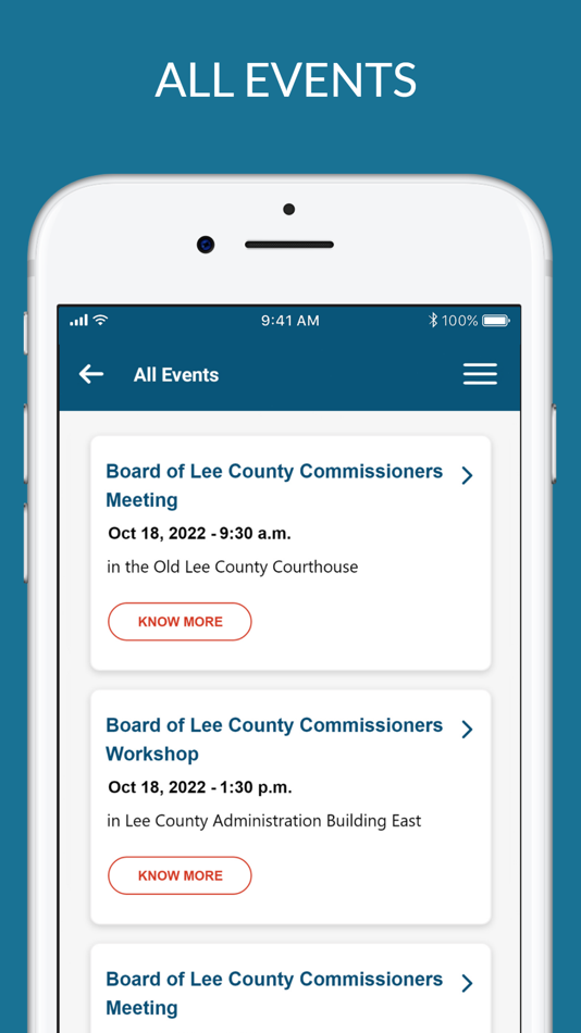 #5. HVS Reach (iOS) Podle: Lee County Government Florida