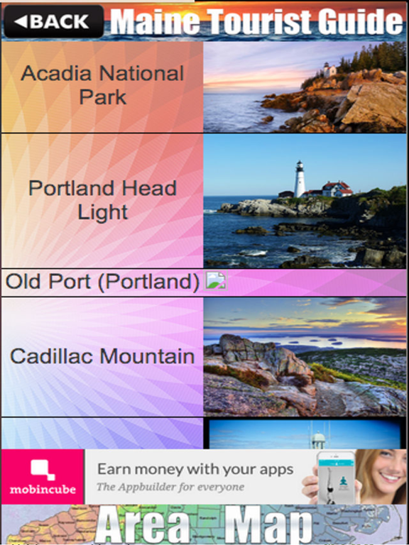 Maine Tourist Guide iPad screenshot