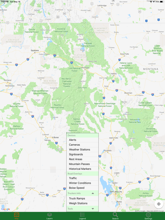 Idaho Traveler iPad screenshot 1 - Travel app