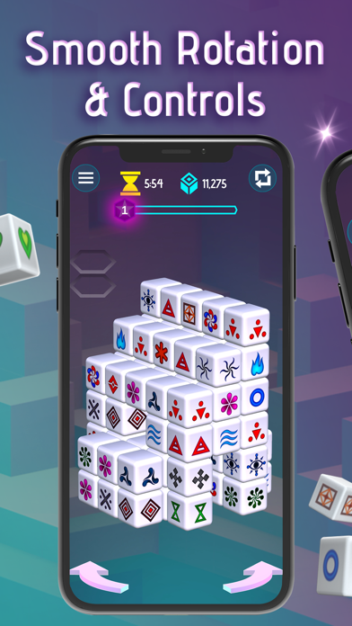 Screenshot #3 pour Mahjong Dimensions - 3D Cube