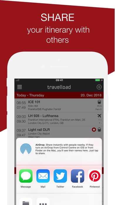 travelload itinerary manager Screenshot