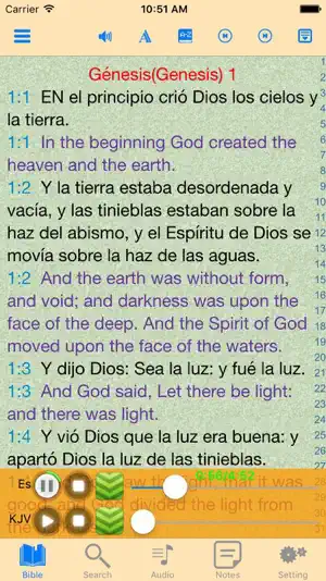 Spanish English Holy Bible screenshot 1