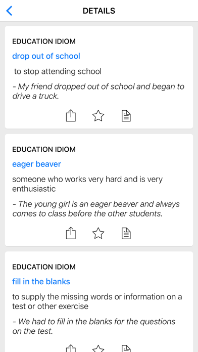 Number & Education idioms Screenshot