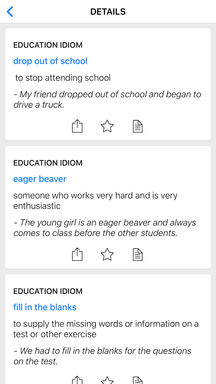 Number and Education idioms