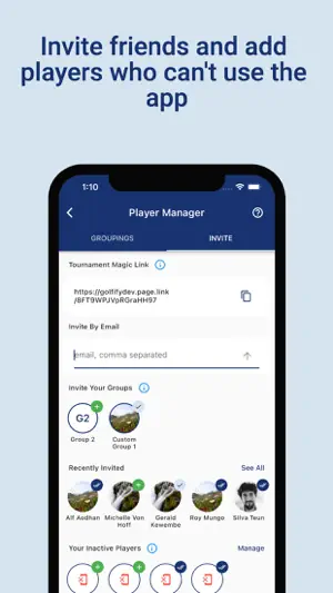 Golfify - Golf Tournament App screenshot 2