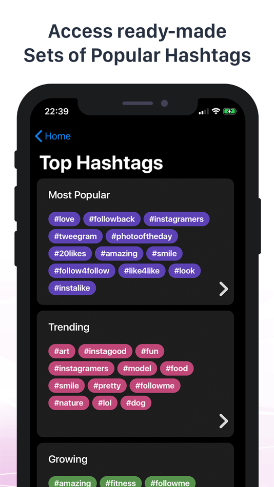 #2. Hashtag Generator Pro+ (iOS) Podle: Cod3.io GmbH