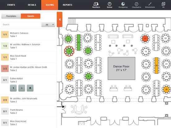 Screenshot #5 pour Allseated - Day Of App