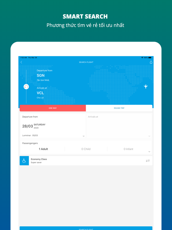 Săn Vé Máy Bay Giá Rẻ 12Bay.vn iPad screenshot 8 - Travel app