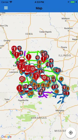 MoDOT Traveler Information screenshot 1
