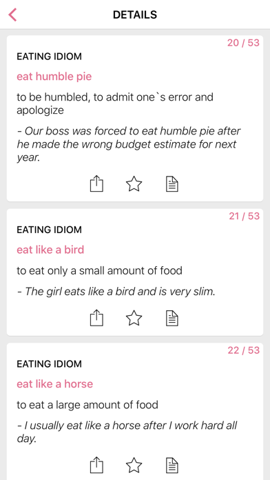 Sports Food idioms in English Screenshot