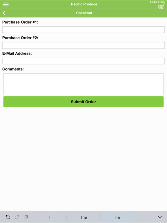 Pacific Produce iPad screenshot 9 - Food & Drink app