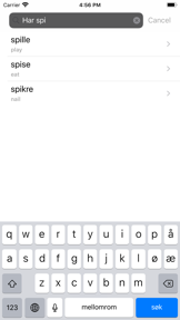 Norwegian Verb screenshot