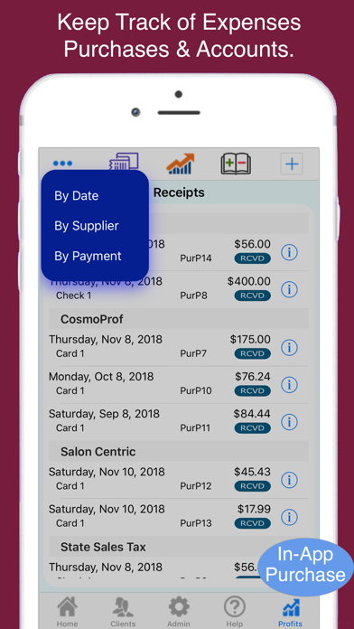 Skincare Pro Business Manager Screenshot