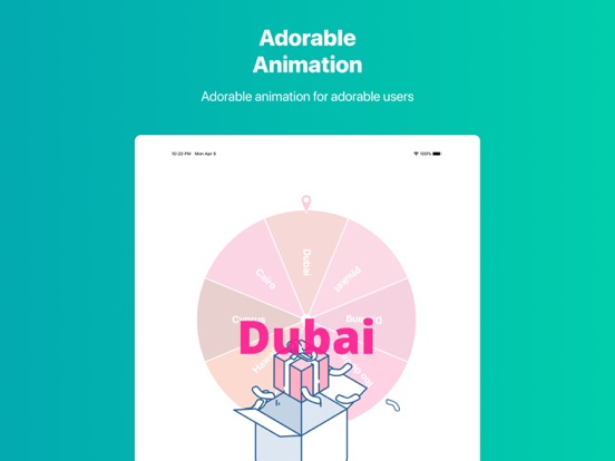 Wheel Me iPad screenshot 9 - Entertainment app