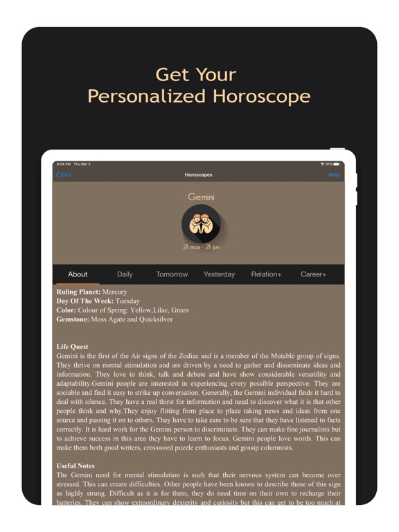 Screenshot #5 pour Daily Horoscope Plus®