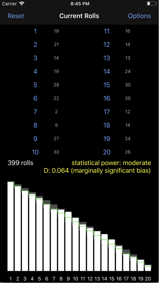 #3. Dice Fairness (iOS) 由: John Bender
