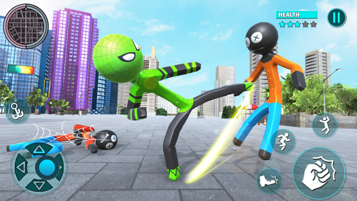 Grand Stickman City Hero Game