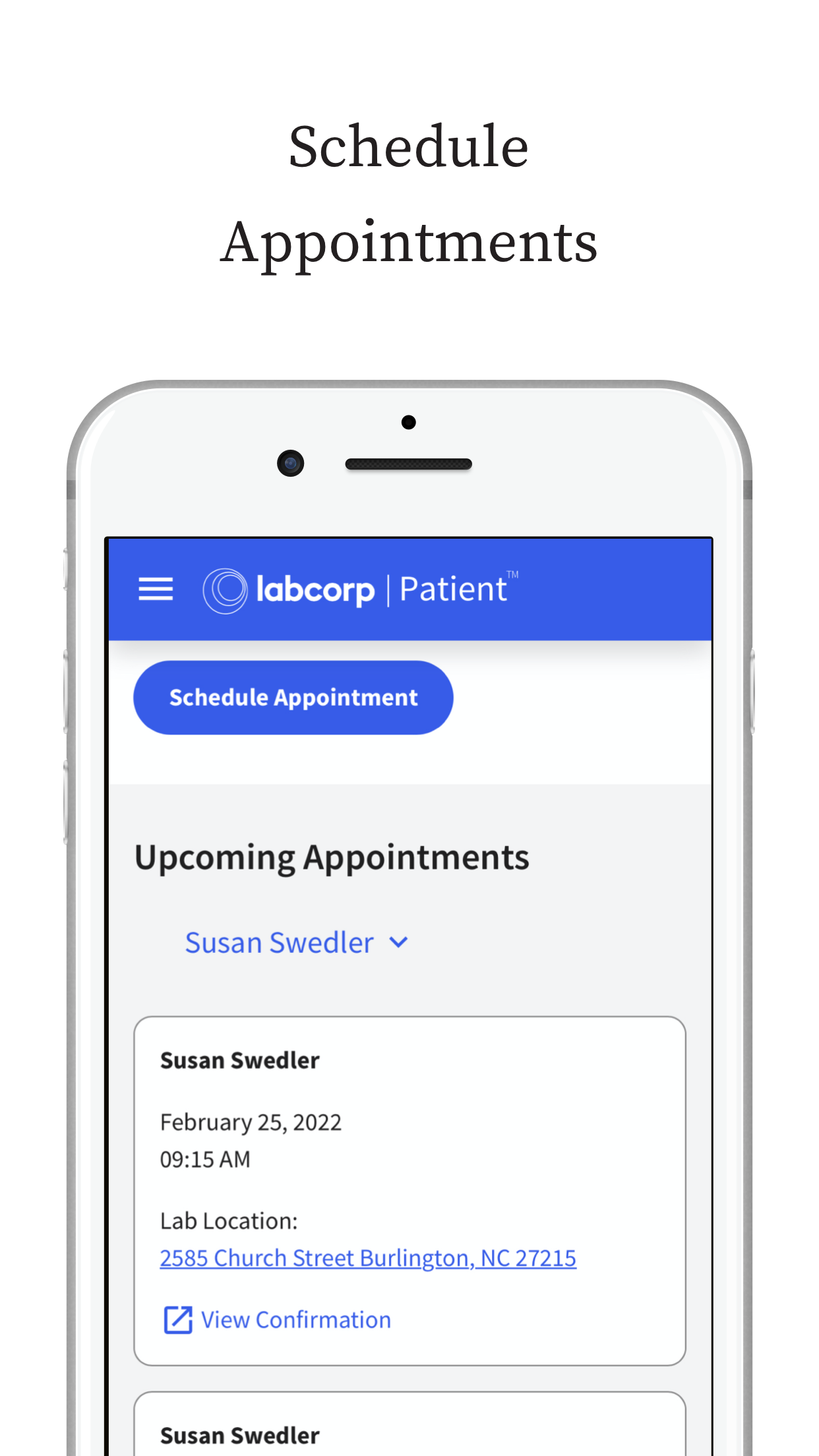Labcorp | Patient screenshot 3