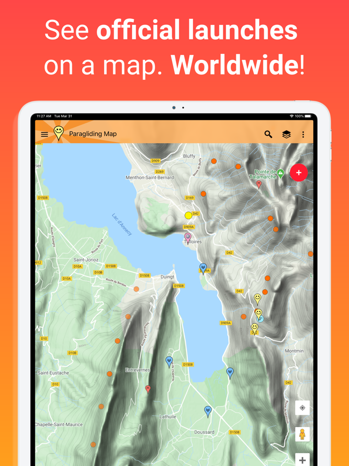 Paragliding Map