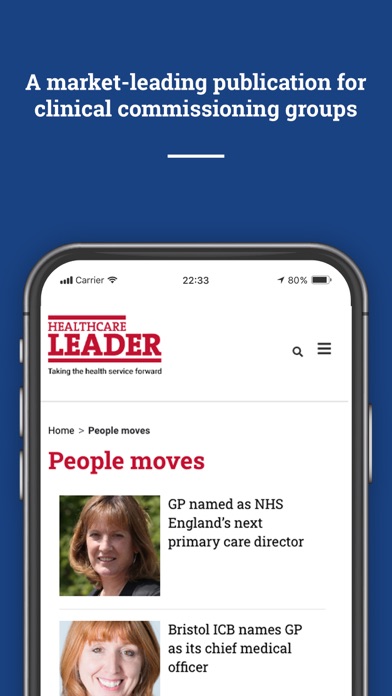 Healthcare Leader Screenshot