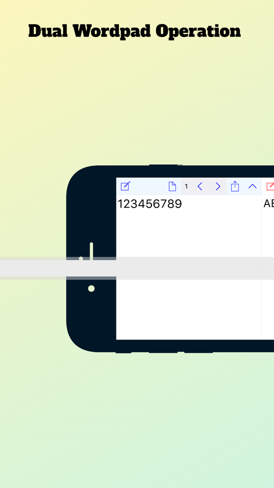 #2. EditMatch Duo - Dual WordPad (iOS) 由: Han Chang Lin