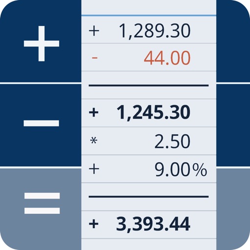 CalcTape Paper Tape Calculator iOS App