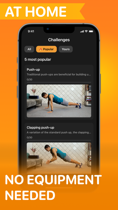Fitness coach: Daily challenge Screenshot