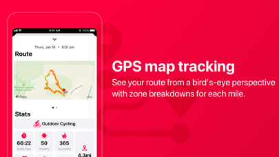 Cycling Tracker with Zones Screenshot