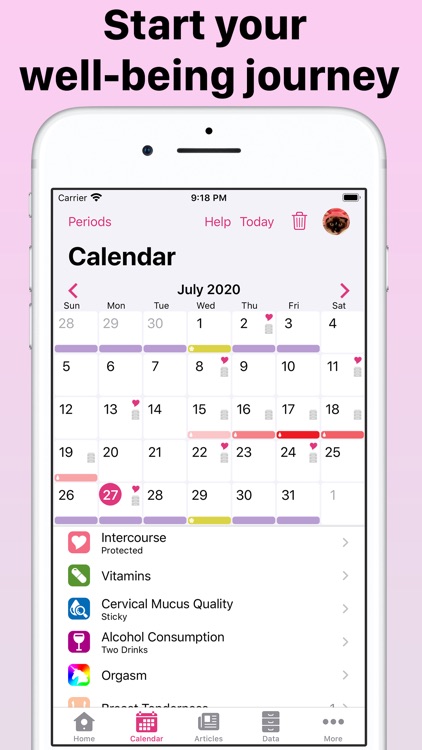 Period Tracking Calendar screenshot-0