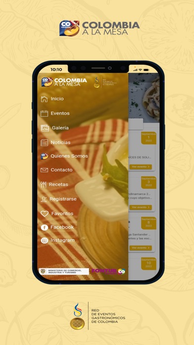 Red de Eventos Gastronomicos Screenshot