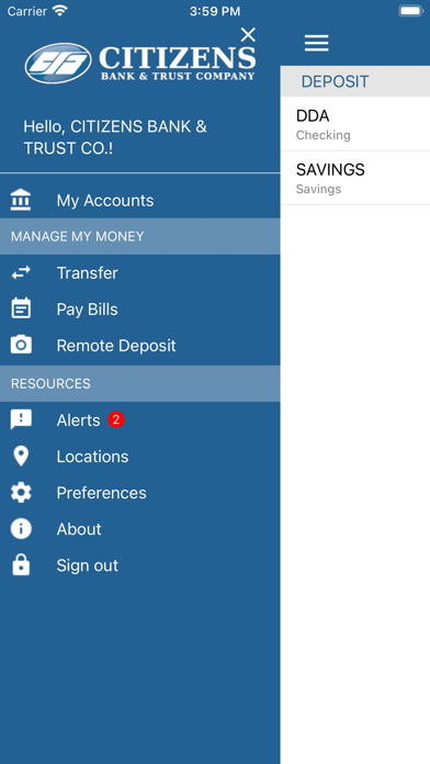 Citizens Bank & Trust KY App Screenshot