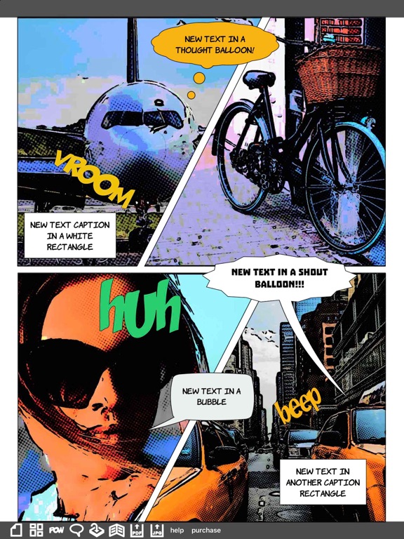 cosmic comic maker app screenshot
