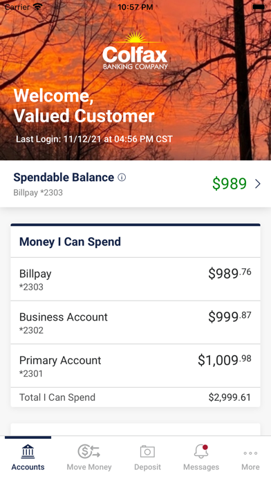 Colfax Banking Company Screenshot