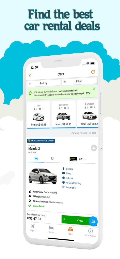 Cheap Air Tickets. - Travel App | MWM