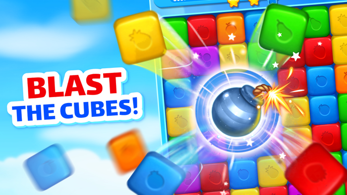 Fruit Cube Blast Match 3 Game