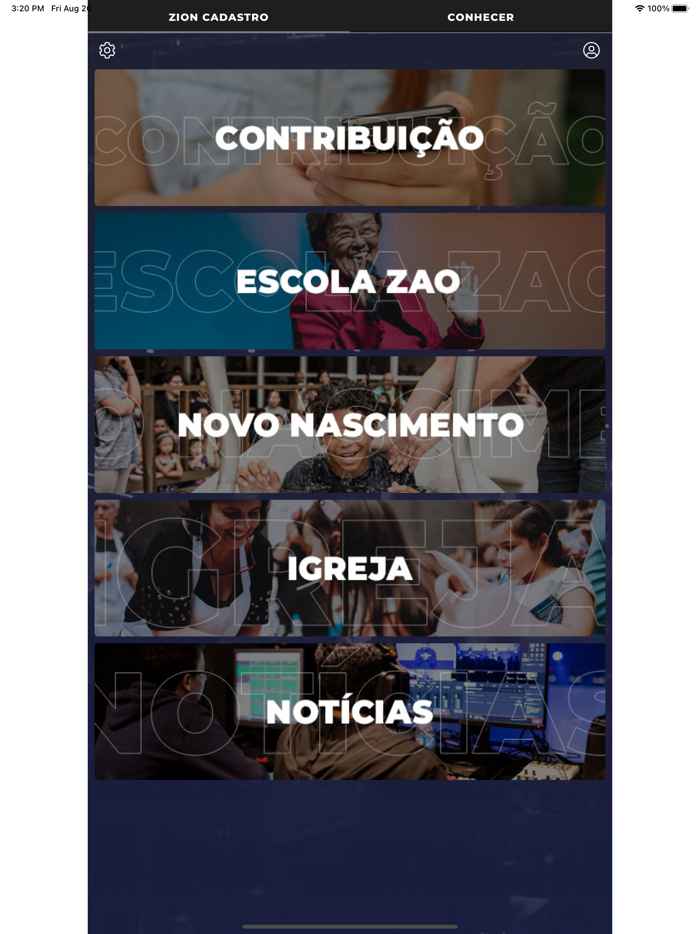 Zion Church Cadastro