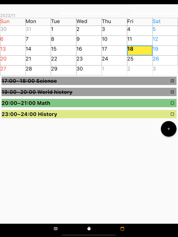 Planneres:Routine app-Week app iPad screenshot