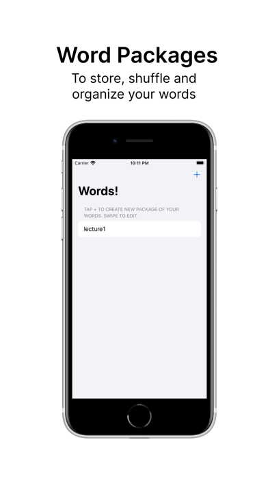 Words! - Store and Learn Words Screenshot