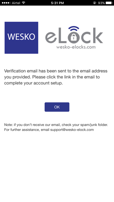 Wesko Lock App Screenshot