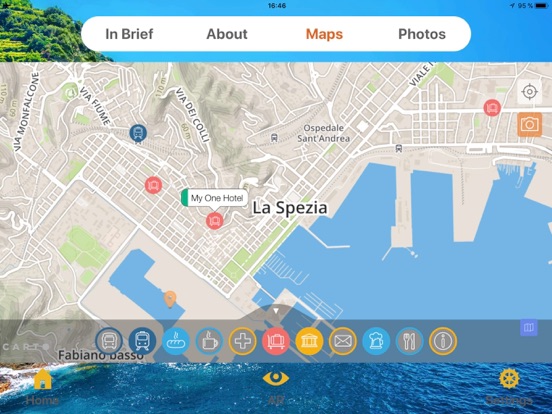 Cinque Terre Travel Guide iPad screenshot 5 - Navigation app