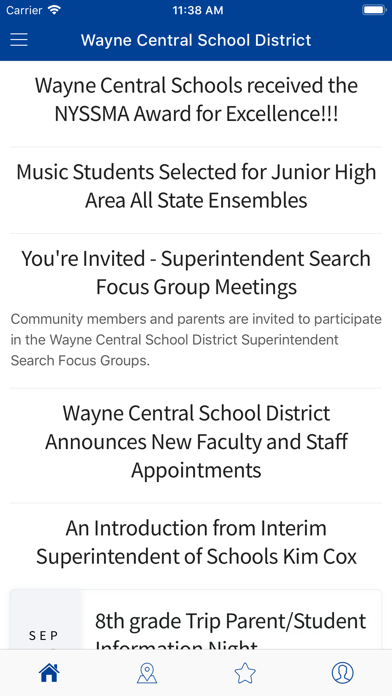 Wayne Central School District Screenshot