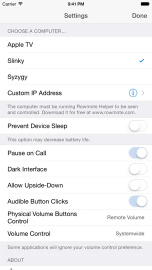 Rowmote iPhone Screenshot 5
