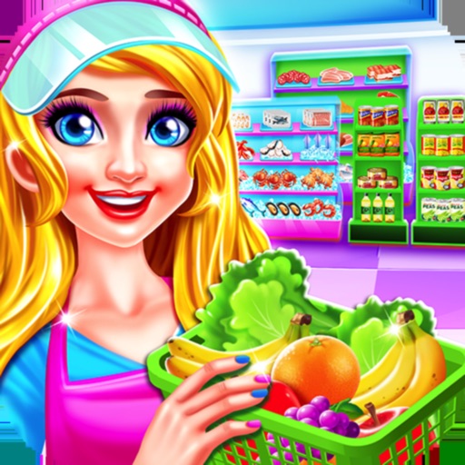 Supermarket Girl Cleanup Icon