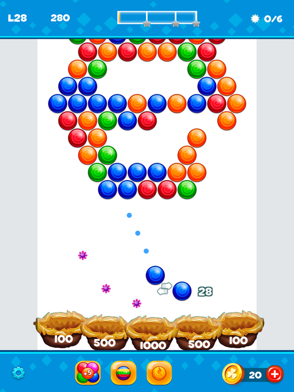 Bubble Shooter Brain Puzzles iPad screenshot