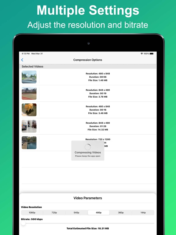 Screenshot #5 pour Video Compressor - Reduce Size