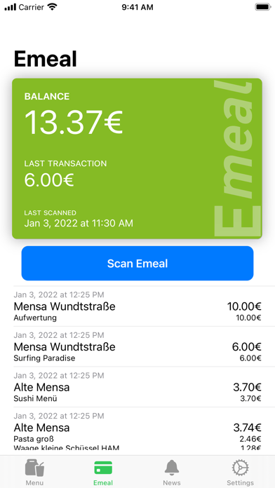 Mensa Dresden Screenshot