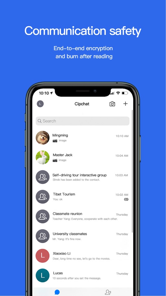 #1. Cipchat - Encrypted Messenger (iOS) 由: ZERO & ONE SOFTWARE PTE. LTD.
