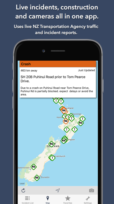 NZ Roads Traffic & Cameras Screenshot